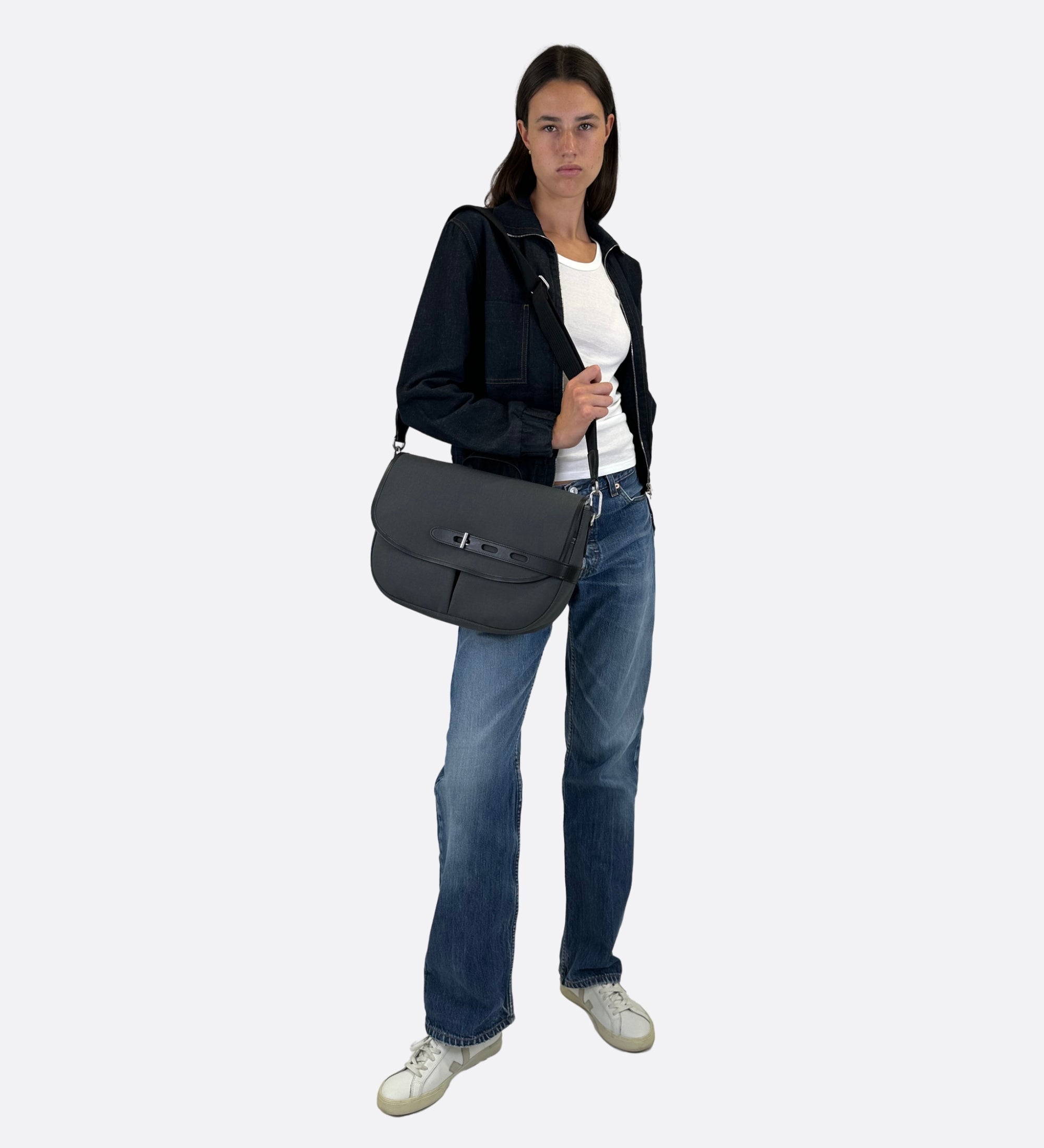 Grande besace Made in France gris THYRS