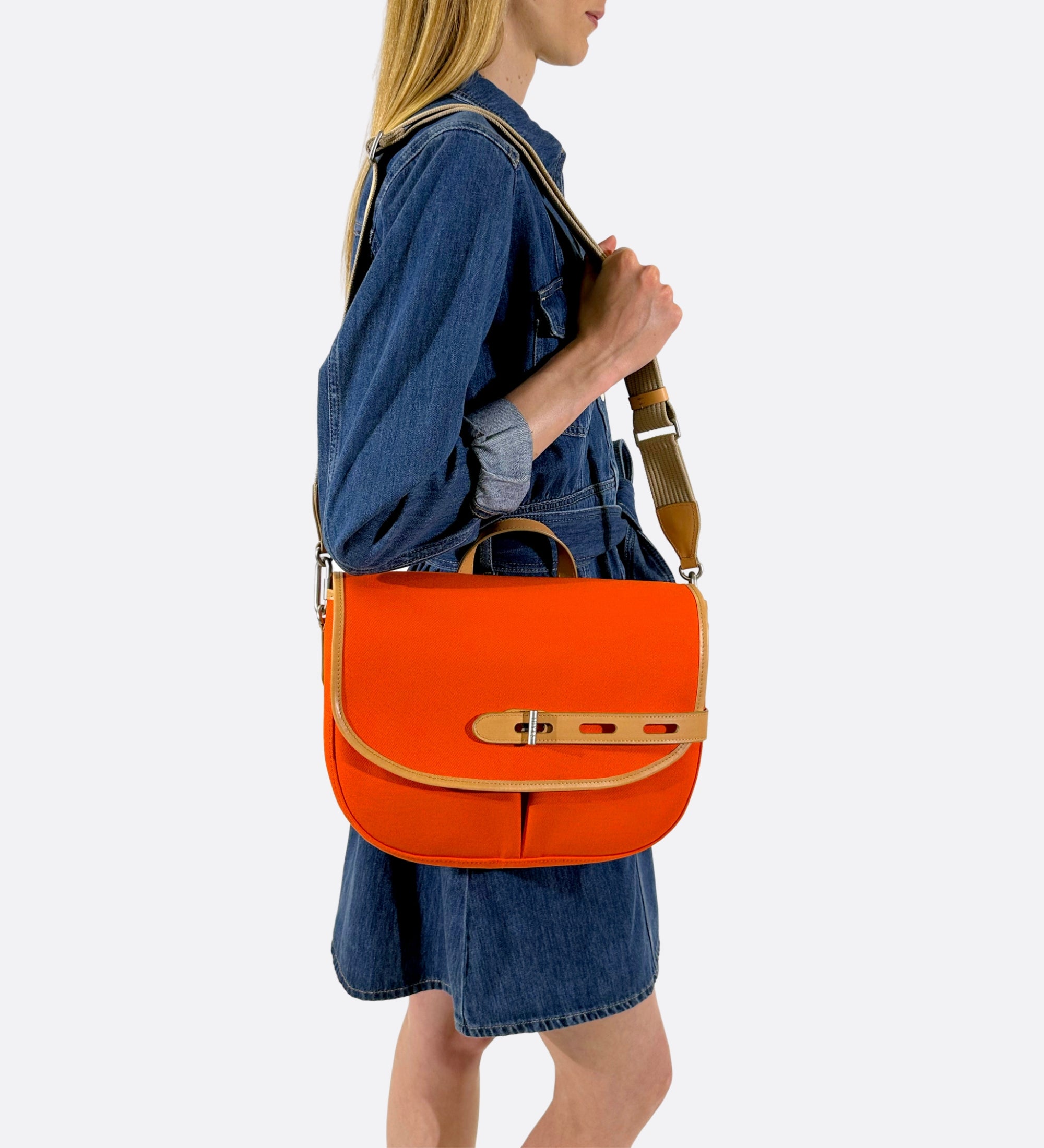 besace made in france THRS orange