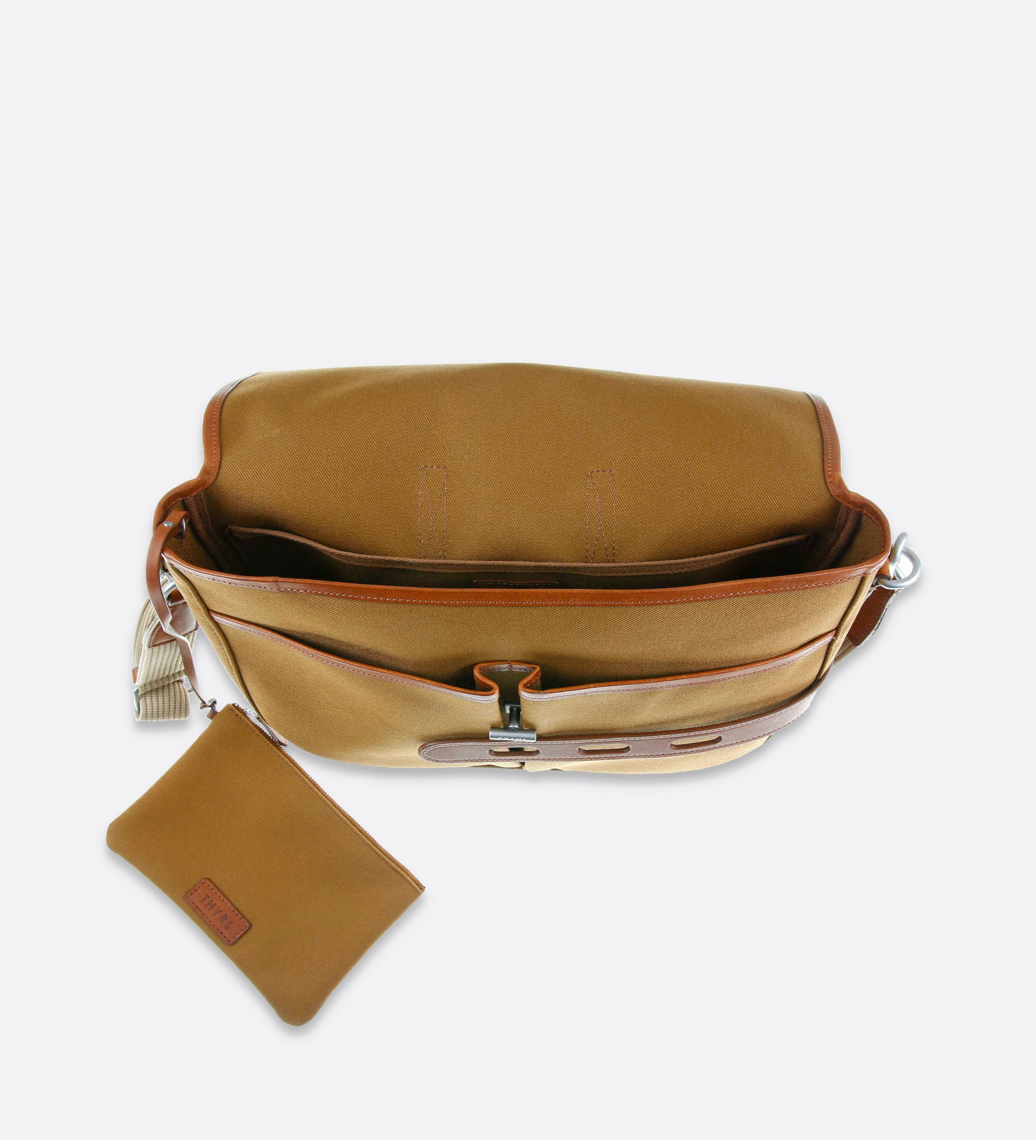 Umhängetasche aus doppeltem Twill | L