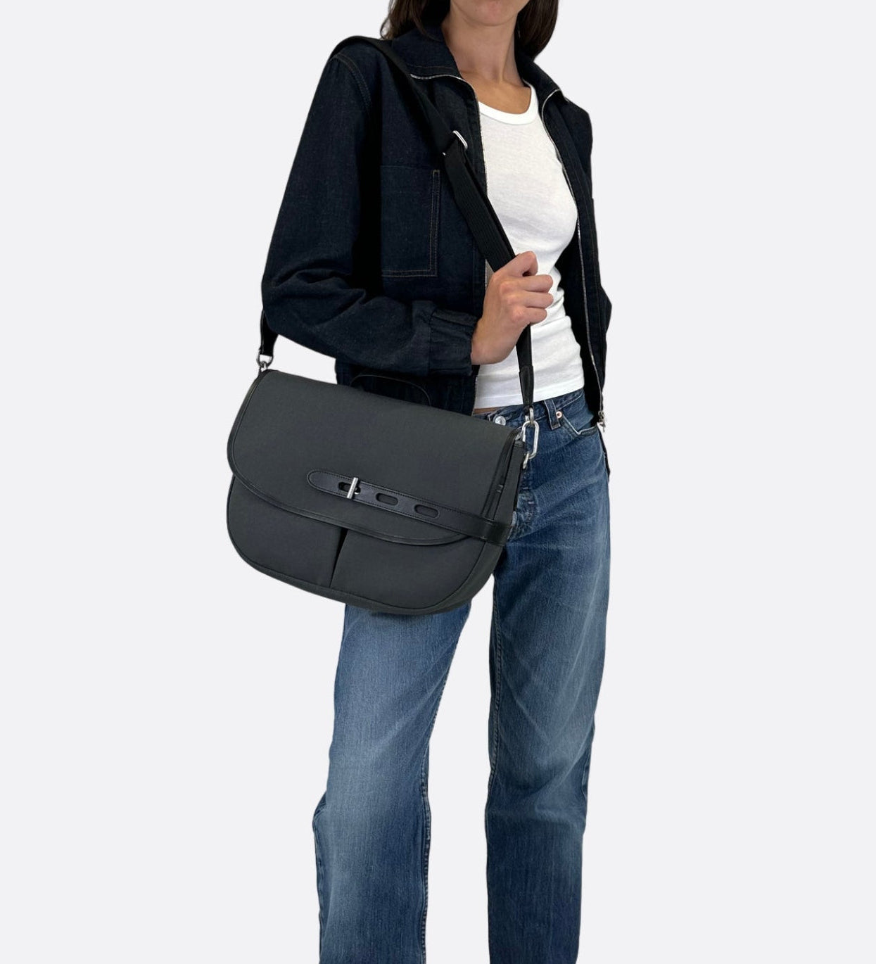 Grande besace Made in France gris THYRS 