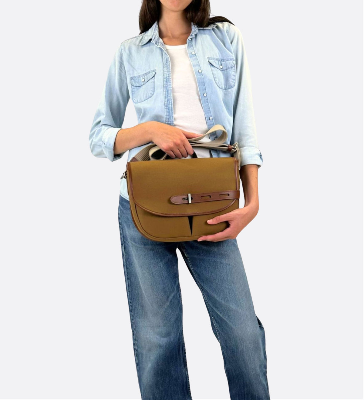 Besace 272KM, taille M, coloris caramel