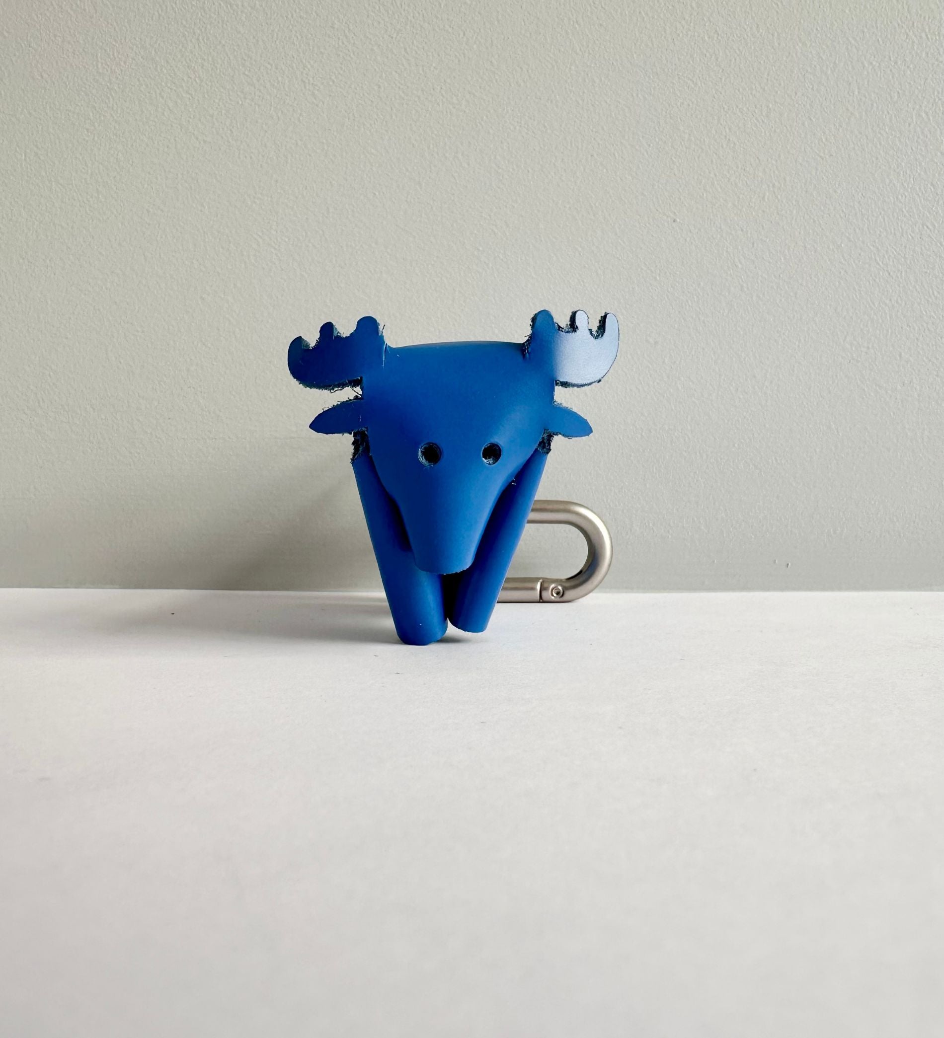 Moose Keychain | Upcycled leather