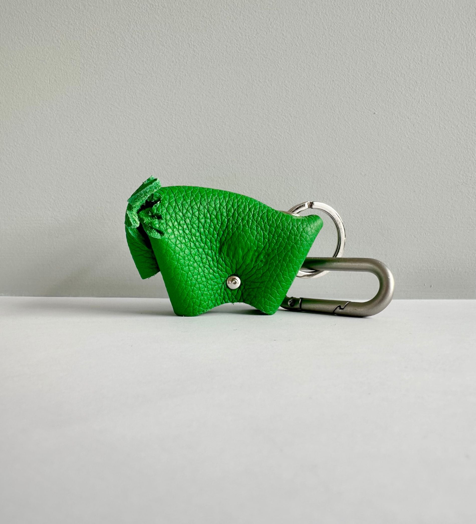 Moose Keychain | Upcycled leather