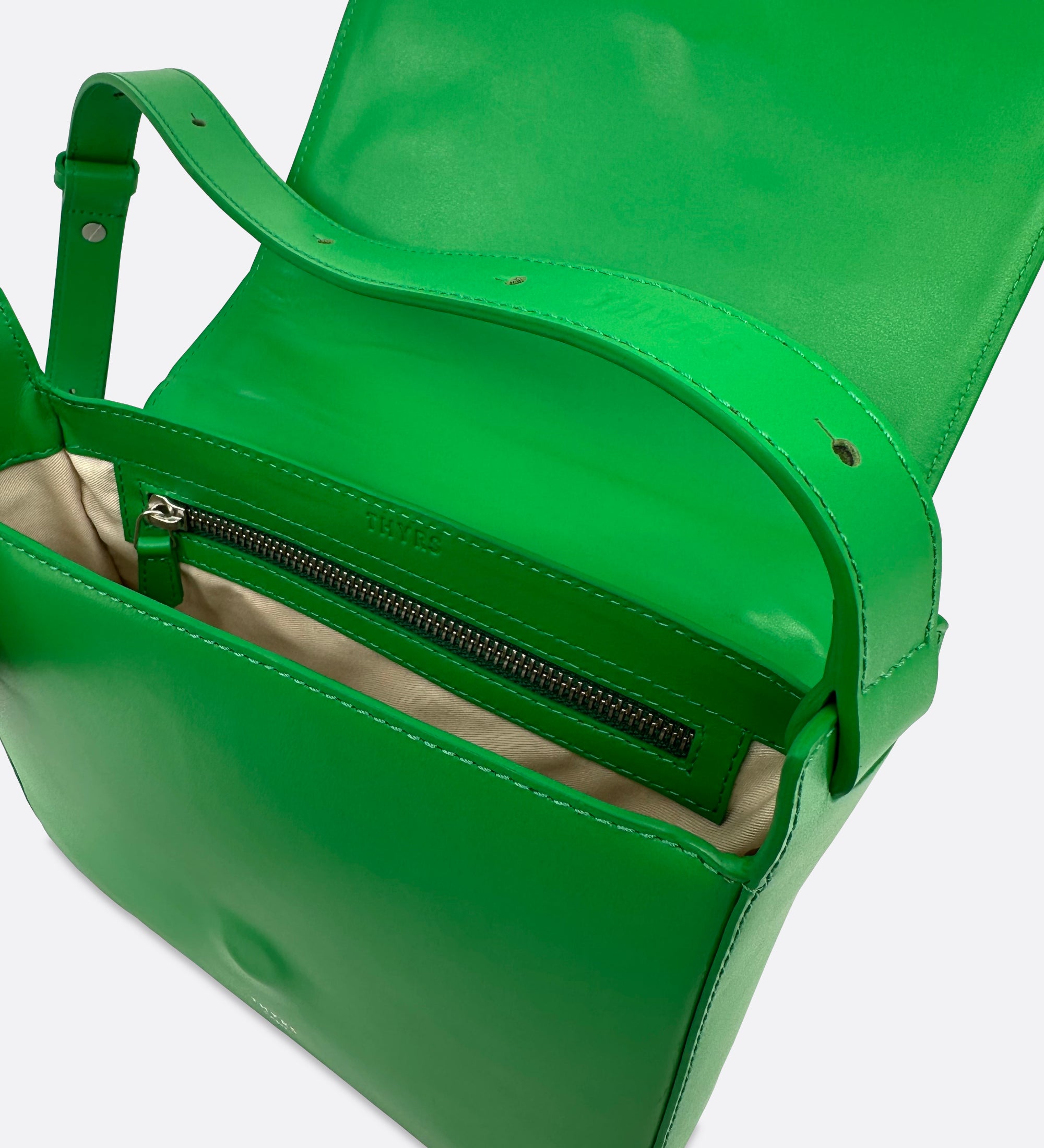 Sac Nine en cuir lisse pomme, THYRS